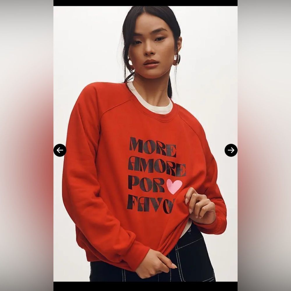 Anthropologie Daniela Berkout More Amore Sweatshirt Size XS